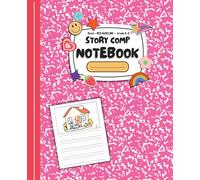 mead primary journal k-2: comp book, primary story, red baseline, 100 ct, marble