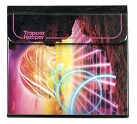 Mead Trapper Keeper Binder, Retro Design, 1" Binder Includes 2 Folders and Extra Pocket, Metal Rings and Spring Clip, Secure Storage, Glow, School Supplies (260038FM-ECM)