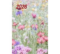 Meadow 2026 A5 Family Diary With Week To Page: Botanical Floral Weekly Organiser For Business or Home