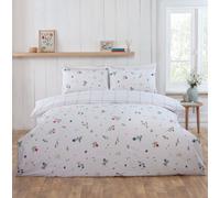 Meadow Brushed Cotton Reversible Duvet Cover Set with Pillowcase Rapport Home Multi Double