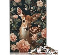 Meadow Fawn Jigsaw Puzzles Puzzle for Adults Kids. 1000 Pieces Great Gifts Challenge Toy Educational Game Home Decoration for Adults& Kids Age 14 Years Up 1000pcs (75x50cm)