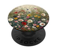 Meadow Field of Wildflowers Poppy, Daisy and Cornflower PopSockets Adhesive PopGrip