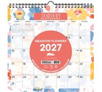 Meadow Flowers 2027 Spiral Wall Calendar