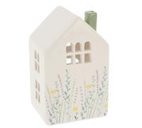 Meadow House Tealight Holder - Pink, Grey Teal (Teal, Wide)
