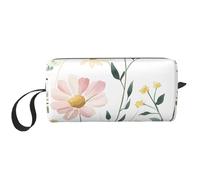 Meadow Makeup Bag Water Resistant Travel Toiletry Organizer for Women Men Flower Floral Cosmetic Storage Pouch with Zipper Portable Small Tool Bag
