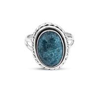 Meadows 925 Sterling Silver Aventureine Ring Oval Gemstone Ring Handmade Minimalist Jewelry Gift for Women R-1879AA_N