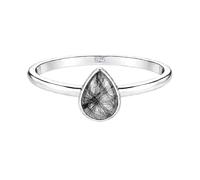 Meadows 925 Sterling Silver Black Rutile Ring Oval Gemstone Ring Handmade Minimalist Jewelry Gift for Women R-1919AK_R 1/2