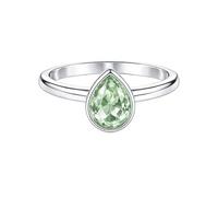 Meadows 925 Sterling Silver Pear Green Amethyst Gemstone Statement Ring for Women Solitaire Design Boho Handmade Jewelry Gift R-17AS_O