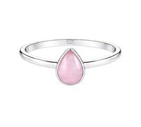 Meadows 925 Sterling Silver Rose Quartz Ring Oval Gemstone Ring Handmade Minimalist Jewelry Gift for Women R-1919AI_V