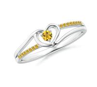 Meadows citrine ring silver November Birthstone Ring