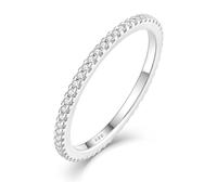 Meadows Eternity Rings for Women - Sterling Silver CZ Simulated Diamond Stackable Ring Eternity Bands for Women - Trending Fashion Jewelry