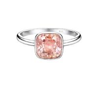 Meadows Morgonite Lab Grown Cushion Shape Gemstone 925 Sterling Silver Simple Boho Ring Handmade Jewelry R-1911BA_X