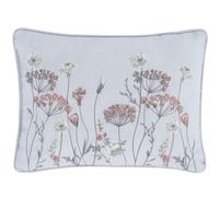 Meadowsweet Floral Filled Cushion 30cm x 40cm White/Grey