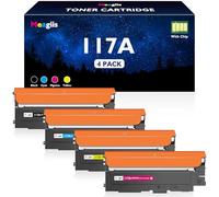 Meagiis 117A Toner Cartridges Compatible for HP 117A Toner Cartridges Compatible for HP Color Laser 150nw 179fnw 178nw 150a 178nwg 179fwg Printer (1 Black, 1 Cyan, 1 Yellow, 1 Magenta)