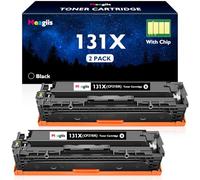 Meagiis 131X Black CF210X Toner Cartridges Compatible with HP 131A CF210A | Compatible with HP LaserJet Pro 200 color M251n M251nw M251 MFP M276nw M276n M276, With Chip, 2 Pack