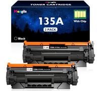 Meagiis 135A W1350A Black Toner Cartridges Compatible with HP M234dw M209dw | Compatible with HP 135X W1350X Laserjet M207dw M235sdw M234sdw M234sdn, With Chip, Not for HP+ Models Ending in "e", 2 Pack