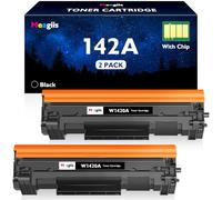 Meagiis 142A W1420A Black Toner Cartridges Compatible with HP M110w M140w | Compatible with HP 142X W1420X LaserJet M110 MFP M140, With Chip, 2 Pack, Not compatible with HP+ printers ending in "e"