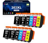 Meagiis 202XL Ink Cartridges Compatible with Epson 202 XL XP-6100 XP-6105 | Compatible with Epson Expression Premium XP6100 XP6105 XP-6000 XP-6005 XP6000 XP6005 (12 Pack)
