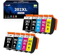 Meagiis 202XL Ink Cartridges Replacement for Epson 202 XL Ink Cartridges Compatible for Epson Expression Premium XP-6100 XP-6105 XP-6000 XP-6005 (2 Black, 2 Photo Black, 2 Yellow, 2 Magenta, 2 Cyan)