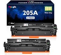 Meagiis 205A Black CF530A Toner Cartridges Compatible for HP 205A (2 Black)