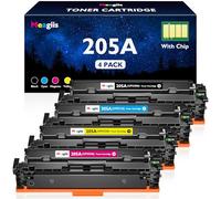 Meagiis 205A Toner Cartridges Compatible with HP 205A (With Chip, 4 Pack)