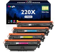 Meagiis 220X Toner Cartridges Compatible with HP 220X 220A (4 Pack)