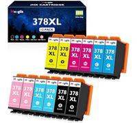 Meagiis 378XL Ink Cartridges Compatible for Epson 378 XL Ink Cartridges Multipack Compatible for Epson Expression Photo XP-8700 XP-8000 XP-8500 XP-8505 XP-8600 XP-8605 XP-15000 XP-8005 (12 Packs)