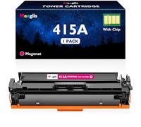 Meagiis 415A Magenta W2033A With Chip Toner Compatible for HP 415A 415X Magenta Toner Cartridge Compatible for HP Color Laserjet Pro MFP M479fdw M479fnw M479fdn M454dn M454dw M479dw (1 PACK)