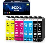 Meagiis 503XL Ink Cartridge Compatible with Epson 503 Series (8 Pack)