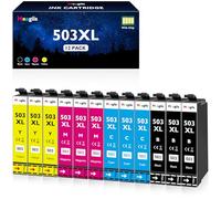 Meagiis 503XL Ink Cartridges Compatible for Epson 503 Ink Cartridges Multipack Compatible for Epson Expression Home XP-5200 XP-5205 XP5200 Workforce WF-2960 WF-2965 WF-2960DWF WF-2965DWF (12 Pack)
