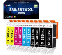 Meagiis 580XXL 581XXL Ink Cartridges Compatible with Canon 580 581 TS6350a