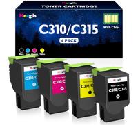 Meagiis C310 C315 Toner Cartridges Compatible with Xerox C310 C315 ink | Compatible with Xerox C310 C310DNI C310DNIM C315 C315DNI, 006R04356 006R04357 006R04358 006R04359, With Chip, 4 Pack