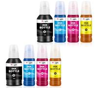 Meagiis Compatible with 104 Ink Bottle for Epson ET-4800 ET-2820 ET-2861 | Compatible with Epson EcoTank ET-2826 ET-2720 ET-2711 ET-2862 ET-2712 ET-14100 ET-2812 ET-2814 ET-2870 ET-2876 (8 Pack)