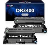 Meagiis DR-3400 DR3400 Drum Unit Compatible for Brother DR-3400 DR3400 Drum Unit for HL-L6250DN HL-L5000D HL-L5100DN HL-L5200DWT HL-L6200DW HL-L6200DWT HL-L6400DW HL-L6400DWT Printer (2 Pack)