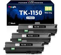 Meagiis TK-1150 TK1150 Toner Cartridges Compatible with Kyocera P2235dn | Compatible with Kyocera Ecosys M2135dn P2235dw M2635dw M2635dn M2735dw M2135 M2135dn P2235 P2235dn P2235dw, With Chip, 3 Pack