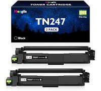 Meagiis TN247 Black Toner Cartridge Compatible for Brother TN-247BK TN-243BK TN247 TN243 Black Toner for DCP-L3550CDW Toner HL-L3210CW HL-L3230CDW MFC-L3710CW MFC-L3770CDW DCP-L3510CDW (2 Black)