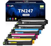 Meagiis TN247 Toner Cartridge Compatible for Brother TN-243CMYK Multipack for Brother TN247 for DCP-L3550CDW Toner for HL-L3210CW HL-L3230CDW MFC-L3710CW MFC-L3770CDW (5 Pack)