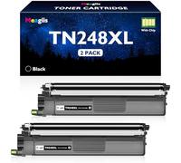 Meagiis TN248XL TN248 TN-248XL Black Toner Cartridge Compatible for tn248bk for Brother HL-L3220CWE Toner for DCP-L3520CDWE Toner for MFC-L3760CDW MFC-L3740CDWE HL-L3240CDW DCP-L3560CDW (2 Black)