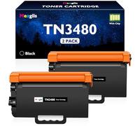 Meagiis TN3480 Toner Cartridges Compatible with Brother TN-3480 (2 Black) | Compatible with Brother HL-L5000D HL-L5100DN MFC-L5750DW MFC-L5700DN HL-L5100DNT HL-L5200DW HL-L5050DN HL-L6300DW DCP-L5500DN