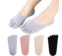 meaiguo Toe Socks No Show Cotton Low Cut Five Finger Socks Athletic for Women by