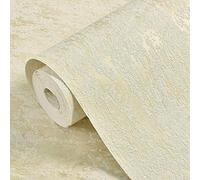 MEAIHOME Retro American Pastoral Style Plain Solid Non-Woven 3D Bedroom Living Room TV Background Non-Pasted Matching Models Wallpaper Light Beige 1.73'W x 32.8'L