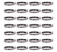 Meajjew 28PCS WWJD Christian Bracelet Pack for Women Men, Christian Jesus Gifts Adjustable Wristbands, WWJD Bracelets Bulk - What Would Jesus Do Bracelet, Polyester Fibre, no gemstone