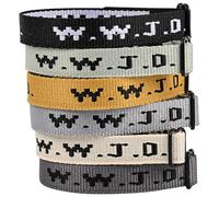 Meajjew 6PCS WWJD Christian Bracelet Pack for Women Men, Christian Jesus Gifts Adjustable WWJD Bracelets Bulk - What Would Jesus Do Wristbands, Polyester Fibre, no gemstone