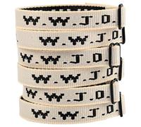 Meajjew 6PCS WWJD Christian Bracelet Pack for Women Men, Christian Jesus Gifts Adjustable WWJD Bracelets Bulk - What Would Jesus Do Wristbands, Polyester Fibre, no gemstone