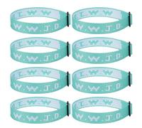 Meajjew 8PCS WWJD Christian Bracelet Pack for Women Men, Christian Jesus Gifts Adjustable Wristbands, WWJD Bracelets Bulk - What Would Jesus Do Bracelet, Polyester Fibre, no gemstone