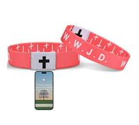 Meajjew Daily Bible Verse Bracelet, Christian Bracelet for Women Men, Christian Jesus Jewelry Gifts Wristband, Polyester Fibre, no gemstone