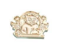 MEAKTSMI Wax Seal Stamp Brass 3D Animal Cats Sealings Wax Stamp For Envelope Wedding Birthday Invitations Card Scrapbooking Craft
