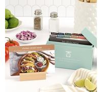 Meal Planner 72 Recipe Cards (Low Calorie Menu Pack - Photo Edition) - Weekly Menu Planner | Sturdy Recipe Box | 12 Reusable Grocery Lists | 5 Blank Recipe Cards | Recipe Card Protector | Recipe Ideas