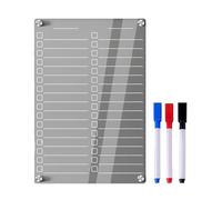 Meal Planner and To Do List Pack Board Markers Acrylic for Home Planning Planner