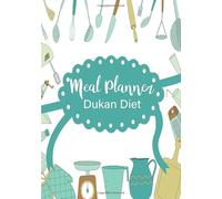 Meal Planner Dukan Diet: 52 W ood Planner With Grocery Shopping List To Track And Plan Your Meals